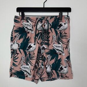 George • Tropical Palm Leaf Swim Trunk Shorts Size Small